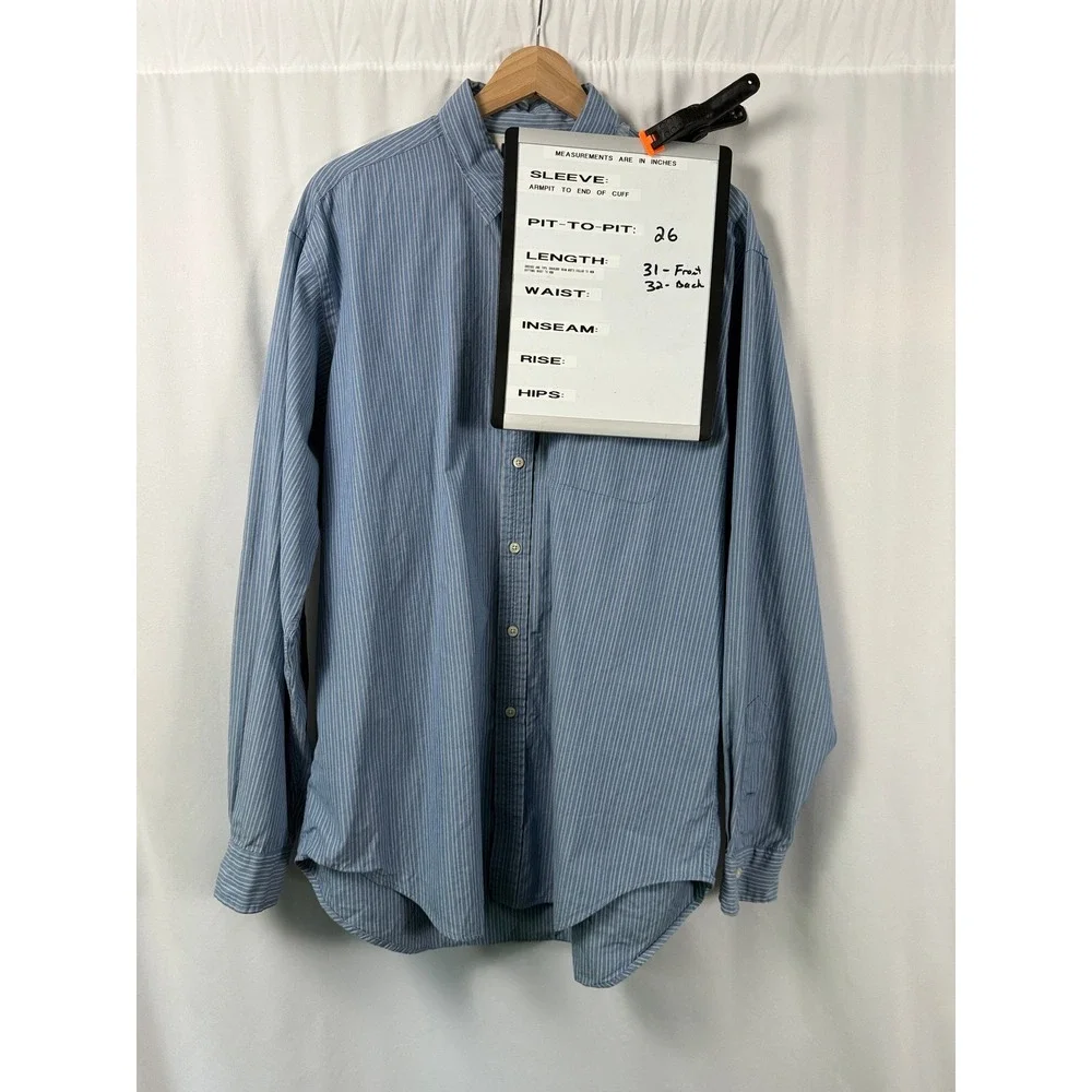 Polo Ralph Lauren Everett Striped Long Sleeve Shirt Blue White Mens‎ L